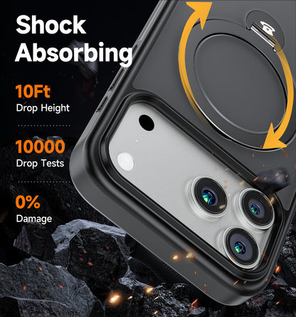 iPhone 17 360° Magnetic Stand Case