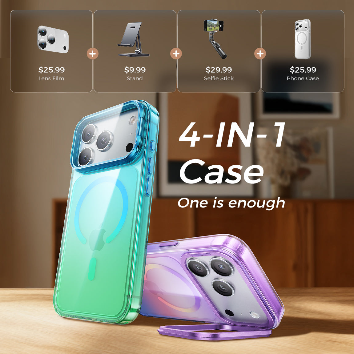 iPhone Camera Cover Stand Case