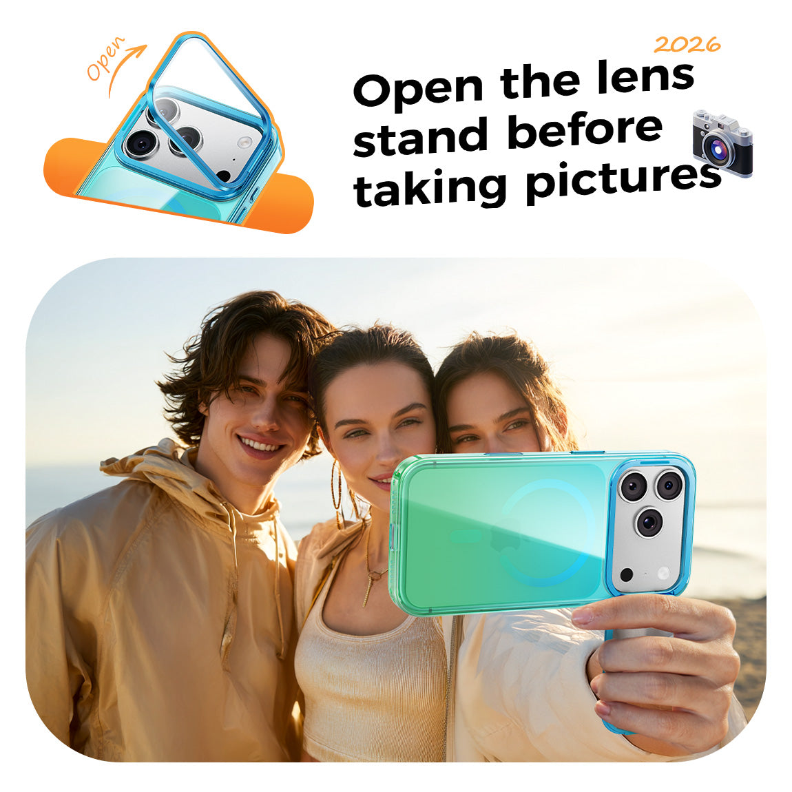 iPhone Camera Cover Stand Case