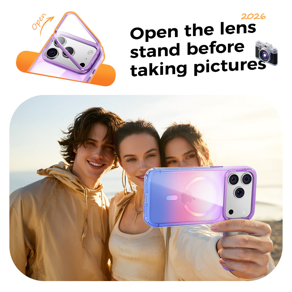 iPhone Camera Cover Stand Case
